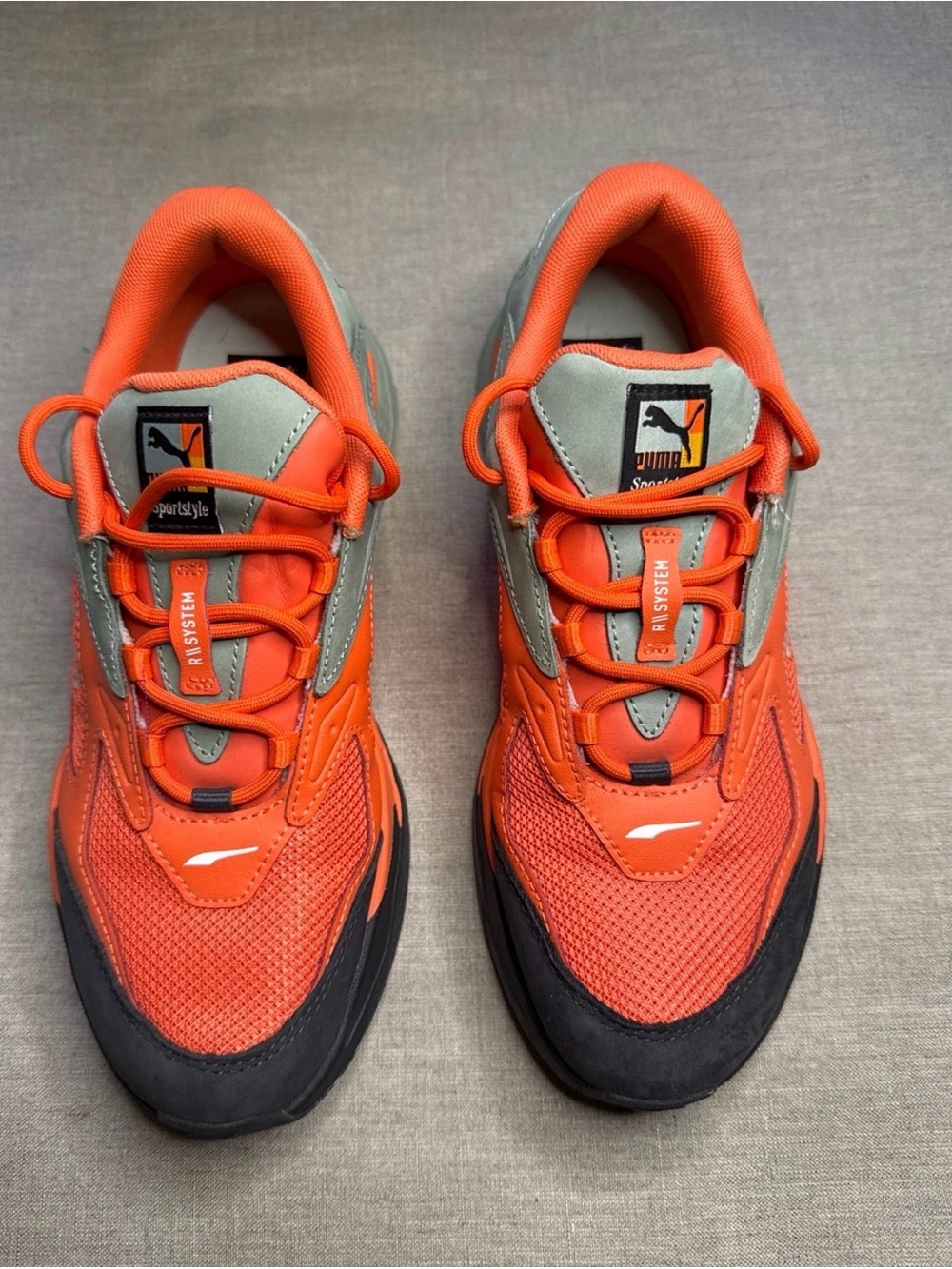 Puma Men’s RS-system orange Athletic Sneakers